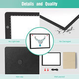 comzler Light Board, A4 Tracing Light Box, Magnetic Light Pad, Light Table for Tracing, LED Light Drawing Board, Sketch Pad LED Light Drawing Pad, comzler