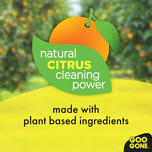 Goo Gone Adhesive Remover - 8 Ounce - Surface Safe Adhesive Remover Safely Removes Stickers Labels Decals Residue Tape Chewing Gum Grease Tar Goo Gone