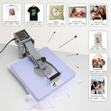 AKEYDIY Heat Press Machine, 15x15 inch Heat Press for t Shirts, Fast Heating for Heat Sublimation and Heat Vinyl Transfer, 1400W High Pressure AKEYDIY
