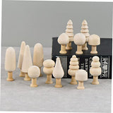 SEWACC 10pcs Woody Mushroom Unfinished Wooden Peg Dolls Peg Dolls Unfinished DIY Unfinished Mushroom Wooden People Doll Wooden Mushroom Crafts Wooden SEWACC