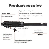 Baisiky 11" Extra Long Extension 1/4“ Straight Air Die Grinder, Professional Grade Heavy Duty Variable High Speed Baisiky