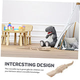 Abaodam 5pcs Toy for Kids Kid Toy Wood Toys Jungle Animal Figures DIY Wood Toy Painting Blank Crocodile Toy Unfinished Crocodile Toy Crocodile Abaodam