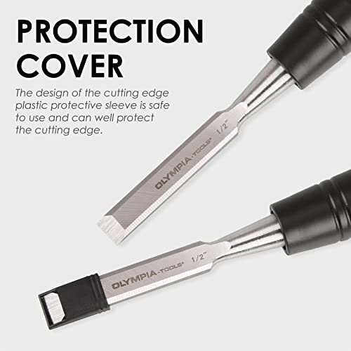 Olympia Tools Regular Pattern 0.5-Inch Blade Wood Chisel, 30-112 Olympia Tools