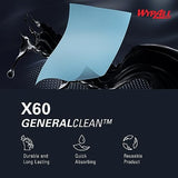 WypAll General Clean X60 Multi-Task Cleaning Cloths (34965), Jumbo Roll, Blue, 1,100 Sheets / Roll, 1 Roll / Case Wypall