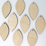 MANY SIZES BULK (12pc to 100pc) Unfinished Wood Laser Cutout Solid Pointed Arrowhead Oval Teardrop Dangle Earring Jewelry Blanks Shape Crafts Made in Texan Wood Crafts