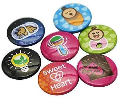 ChiButtons Kit 75mm (3") Button Maker Badge Press Machine-B400 + 75mm Round Die Moulds + 100 Set Pin Button Components + Adjustable Circle Cutter ChiButtons