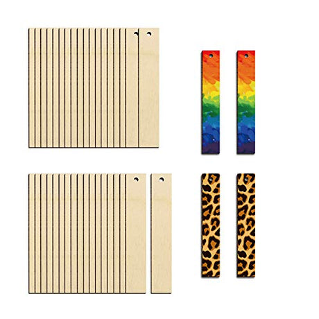 Wood Earring Blanks for Jewelry Making Unfinished Rectangle Earrings for Women Girls Blank Earring Pendant Bulk Lightweight Statement Dangle Earrings Zhuper