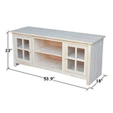 International Concepts Unfinished Franklin Entertainment Center, Unfinished IC International Concepts