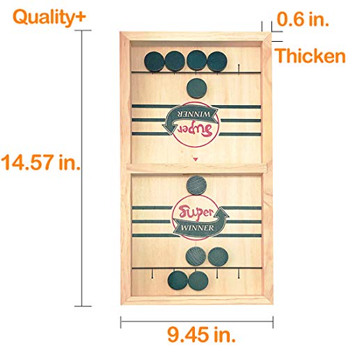 Fast Sling Puck Game,Sling Puck Game, Sling Board Games Toy,Paced Winner Board Games Toys for Kids & Adults SIMPLENICE