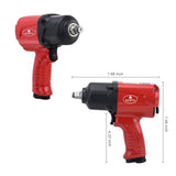AEROPRO TOOLS 1/2-Inch Aluminum Air Impact Wrench(A398),Twin Hammer with 1000FT-LB Super Torque, Pneumatic Impact Gun, for Auto Repair, Tire Shop AEROPRO TOOLS INC