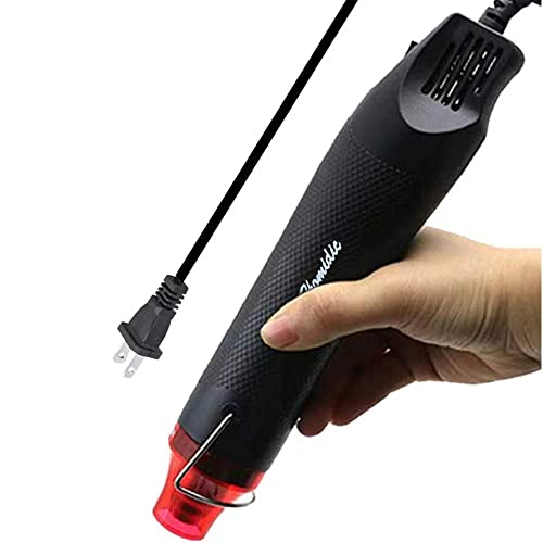 6.56FT Long Heat Gun, Uptdae Version Homidic Mini Handheld Hot Air Gun, Electric 300W Portable Heat Gun for DIY Craft Embossing, Shrink Wrapping PVC, - WoodArtSupply