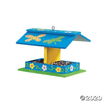 Fun Express DIY Bird Feeder Kit - Set of 12 DIY Bird Feeder Kits for Kids and Adults - Feed and Delight Beautiful Birds with Our DIY Wooden Bird Fun Express