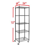Seville Classics UltraDurable Heavy Duty NSF Solid Steel Wire Rack Storage Unit, Organizer for Garage, Warehouse, Office, Restaurant, Classroom, Seville Classics