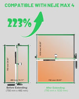 NEJE Y-Axis Extension Kit for NEJE Max 4 & NEJE 3 Max V2 Laser Engraver Cutter Replacement Accessories Longer Laser Engraving and Cutting NEJE
