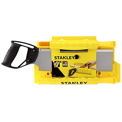 Stanley 1-20-600 Saw Storage Miter Box with Saw, Black