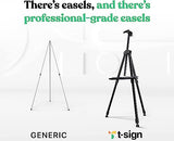 Portable Artist Easel Stand for Painting - Adjustable Height Painting Easel with Bag - Tabletop Art Easel for Painting Canvas Stand, Poster Stand & T-SIGN