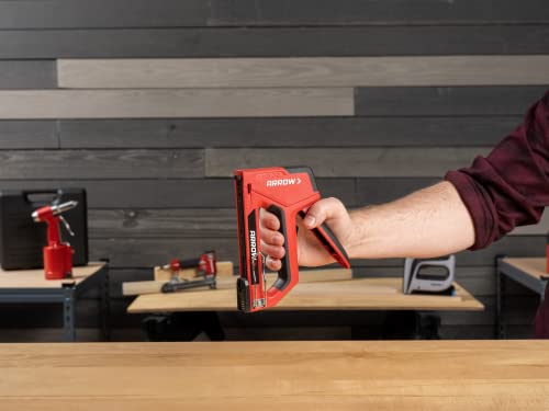 Arrow T501 5-in-1 Manual Staple and Nail Gun, Wire Stapler, and Brad Nailer for Wood, Upholstery, Construction, Insulation, Crafts, Fencing, and Arrow Fastener