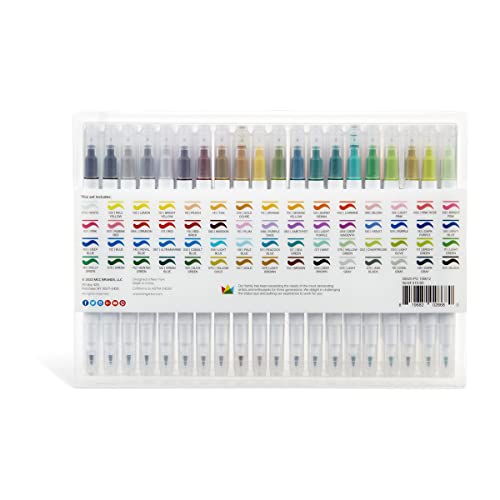 KINGART Studio Twin-Tip Sketch Markers, Set of 60 Unique & Vivid Colors, Set of 60 KINGART