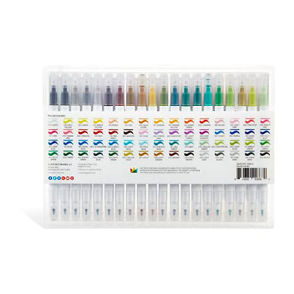 KINGART Studio Twin-Tip Sketch Markers, Set of 60 Unique & Vivid Colors, Set of 60 - WoodArtSupply