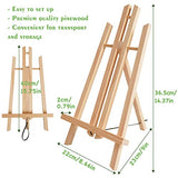 CONDA 6 Pack 16" Tabletop Display Easel, Portable A-Frame Tripod Display Easel for Painting Party & Displaying Canvases, Photos, Display Tripod conda