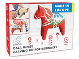 BeaverCraft, Whittling Kit for Adults and Teens - Wood Carving Kit DIY 02 Dala Horse - Wood Carving Tools Craft Supplies for Adults Whittle Knife BeaverCraft