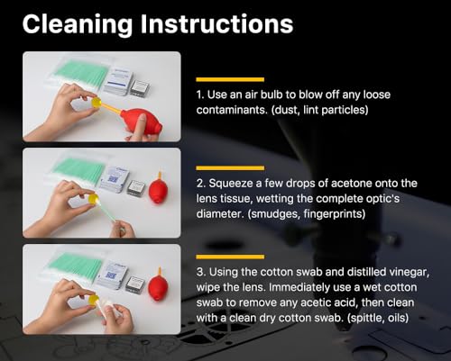 Cloudray CO2 Laser Lens 18mm Laser Mirror CO2 Laser Focal Lens CO2 Focus Lens,PVD ZnSe for CO2 Laser Engraving Cutting Machine,Laser Cutter Cloudray