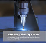 US Stock Digital Control Pneumatic Dot Peen Marking Machine Metal Engraving Machine Pneumatic Marking Machine 80×40mm Field for Letters, Serial LYXC