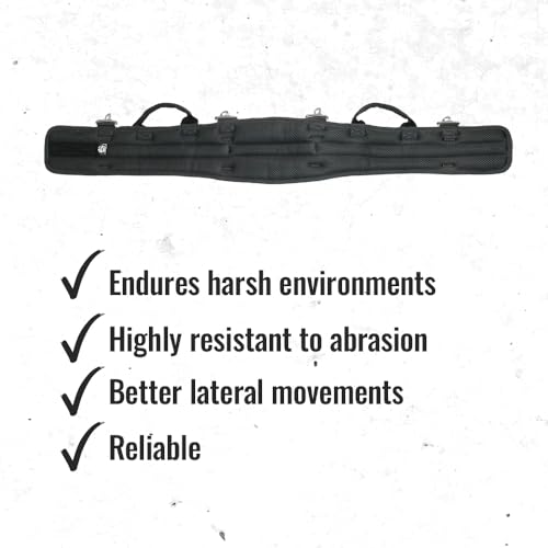 WOLF WTH2110 Heavy-Duty Ballistic Padded Tool Work Belt | Compatible w/Pouches, Holsters & 4-Point Suspenders | Body Waist Comfort Lightweight WOLF Industrial Products