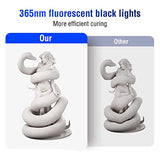 UV Light for Resin Curing High Efficiency 365nm UV Resin Kit for 3D Printer Large Size Sturdy Iron Frame Visual Window Even Curing LCD SLA DLP Hypool