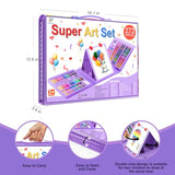 Art Supplies, 272 Pack Art Set Drawing Kit for Girls Boys Teens Artist, Deluxe Gift Art Box with Trifold Easel, Origami Paper, Coloring Pad, Drawing POPYOLA