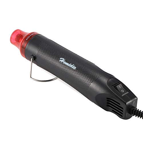 6.56FT Long Heat Gun, Uptdae Version Homidic Mini Handheld Hot Air Gun, Electric 300W Portable Heat Gun for DIY Craft Embossing, Shrink Wrapping PVC, - WoodArtSupply