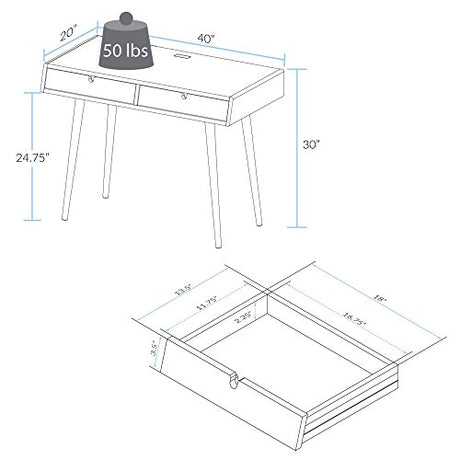 American Trails Freedom Made of Solid American Desk with USB Ports, Natural Oak (New) American Trails