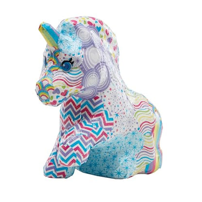 Melissa & Doug Decoupage Made Easy Unicorn Paper Mache Craft Kit with Stickers - WoodArtSupply