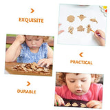 ABOOFAN 1000 Pcs Marine Life Wood Chips Wooden Sea Life Slices Wood Cutouts Ocean Animal Wooden Slices Unfinished Wood Animal Fish Cutouts Seahorse ABOOFAN