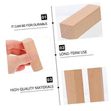 EXCEART 11pcs Seal Unfinished Wooden Block Blank Wood Slices DIY Kits Whittling Blocks for Wooden Whittling Wooden Block for Carving DIY Block Mini EXCEART