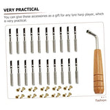 SUPVOX Omnichord 1 Set combination wrenches lyre peg lyre tuning peg lyre tuning pin lyre harp tuning Wood Lyre Harp Part Zither Pin Fixing for Harp SUPVOX
