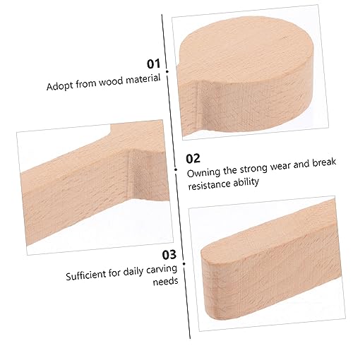 VILLCASE 4pcs Unfinished Wooden Spoon Coffee Spoon Sugar Spoon Wooden Craft Kit for Whittler Starter Wood Carving Spoon Blanks Wooden Spoon for VILLCASE