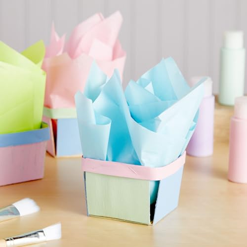 Bright Creations 10 Pack 1-Pint Wooden Berry Baskets for Picking Fruit, Arts and Crafts, Decor, 4 Inch Square Vented Wood Berry Containers Bright Creations