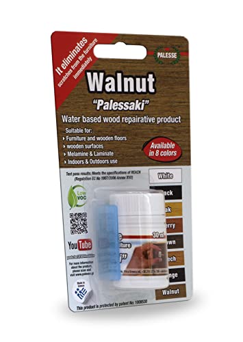 Palessaki Water Based Wood Furniture Repair Kit│Best Scratch Remover for Wood Furniture Surfaces│Wood Floor Scratch Remover, Hardwood Floor Scratch - WoodArtSupply