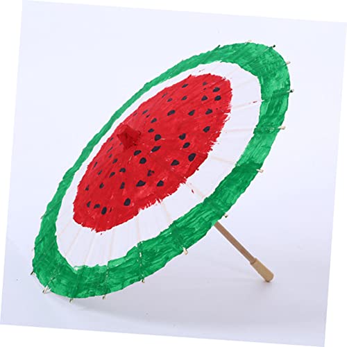 VILLCASE 2pcs chinese paper japanese umbrella Unfinished Umbrella oil paper parasol macrame decor white paper parasols wedding decorations Rainproof VILLCASE