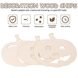 Operitacx 6 Pcs Pumpkin Chips Unfinished Pumpkin Cutouts Unpainted Pumpkin Wood Clip Unfinished Wood Pumpkin Cutout Wood Carving Craft Toys for Kids Operitacx