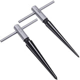 AOWESM Guitar Tapered Reamer Set 3-13mm(1/8''-1/2'') & 5-16mm(½"-5/8") Bridge Pin Hole Hand Held Taper Reamers 6 Fluted Chamfer Reaming Guitar AOWESM