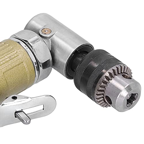 Pneumatic Drill, 90 Degrees Elbow Air Drill, Powerful Angle Drilling Machine for Polishing Grinding Drilling Screwing ViaGasaFamido