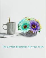 BAZIMA DIY Felt Flower Art Craft Kit, DIY Felt Sunflower and Chrysanthemum Bouquet Kit, 7pcs Felt Flowers,Floral Gifts,Beginner Craft Kit,Arrange BAZIMA ALICE