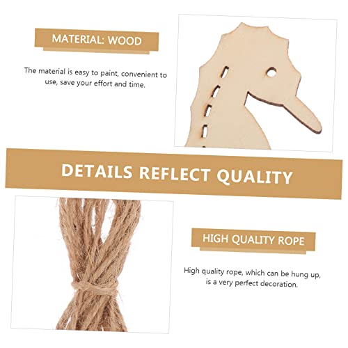 TEHAUX 70pcs Marine Animal Wood Chips Under The Octopus Cutouts Unfinished Wooden Slices Wood Sea Animals Cutouts Ocean Party Favor Unfinished Wooden TEHAUX