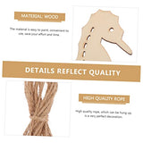 TEHAUX 70pcs Marine Animal Wood Chips Under The Octopus Cutouts Unfinished Wooden Slices Wood Sea Animals Cutouts Ocean Party Favor Unfinished Wooden TEHAUX