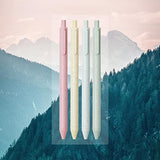 Kaco Eco Friendly Pens 4 Pieces Cute Colorful Gel Ink Pens with Black Ink Retractable Colored Pen Set Office School Supplies Statonary Kaco