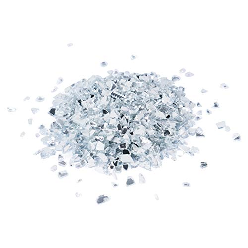 Unicone Art Druzy Geode Crushed Mirror Glass for Resin Epoxy Art Irregular Chunks of Crushed Glass, Metallic, Shiny, Bright, for DIY Art and Craft unicone art