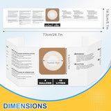 KEEPOW Shop Vac Bags Compatible with Craftsman 4 Gallon Wet/Dry Vacuum & for Dewalt DXV04T 4 Gallon Vac, shop vac accessories, Replacement Part# - WoodArtSupply