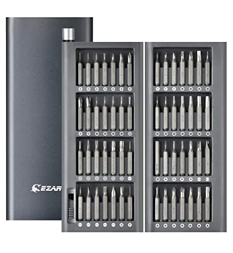 EZARC Precision Screwdriver Set, 57 in 1 Small Screwdriver Magnetic Screwdriver Electronics Repair Tool Kit for Laptop, MacBook, iPhone, Tablet, EZARC